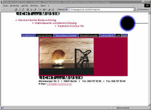 Screenshot LICHT und MUSIK
